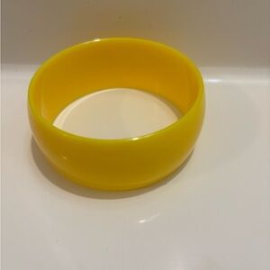 Yellow Resin Bangle Bracelet - Women Jewelry